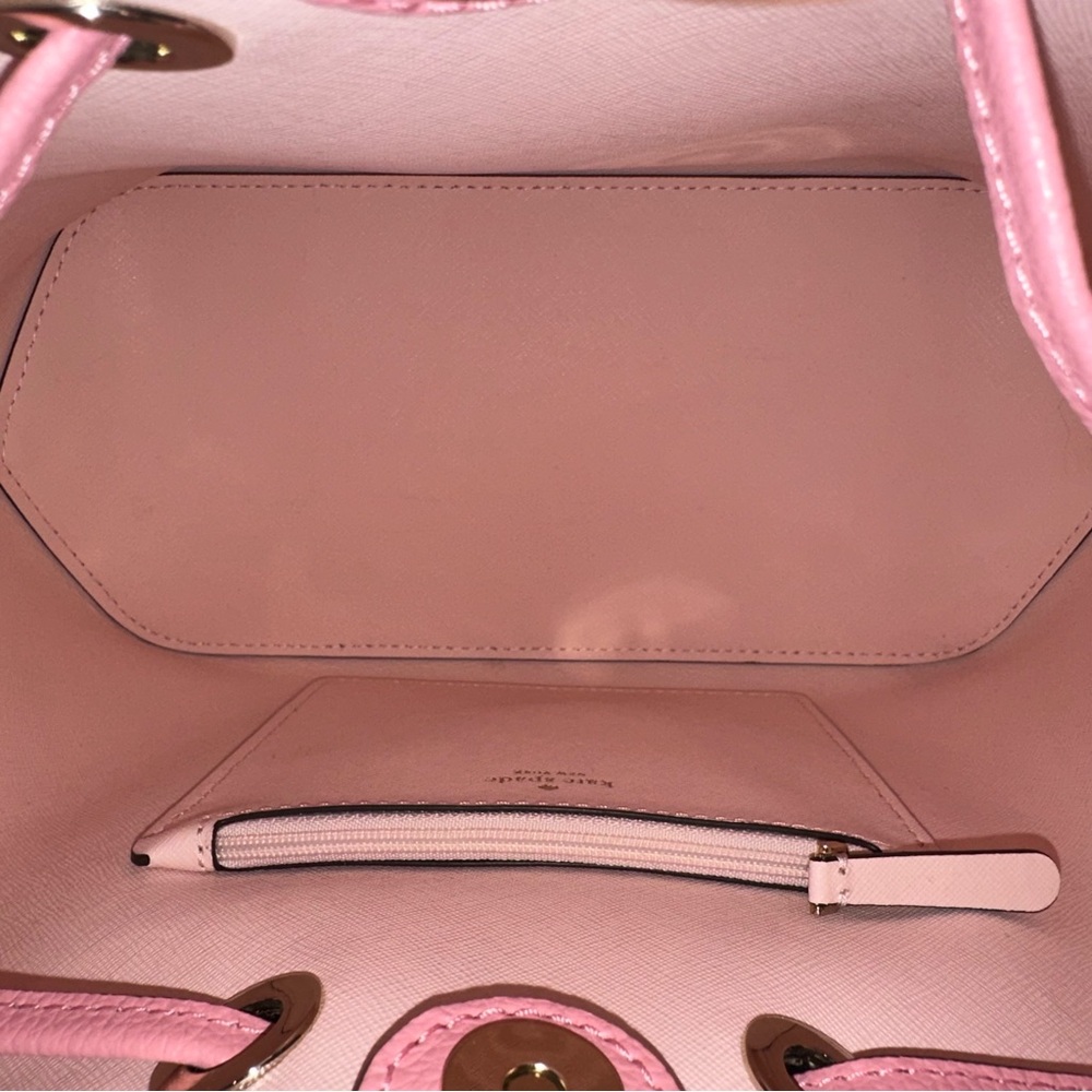EUC Kate Spade Eva Large Bucket Bag Bright Carnation Pink - Picture 6 of 10